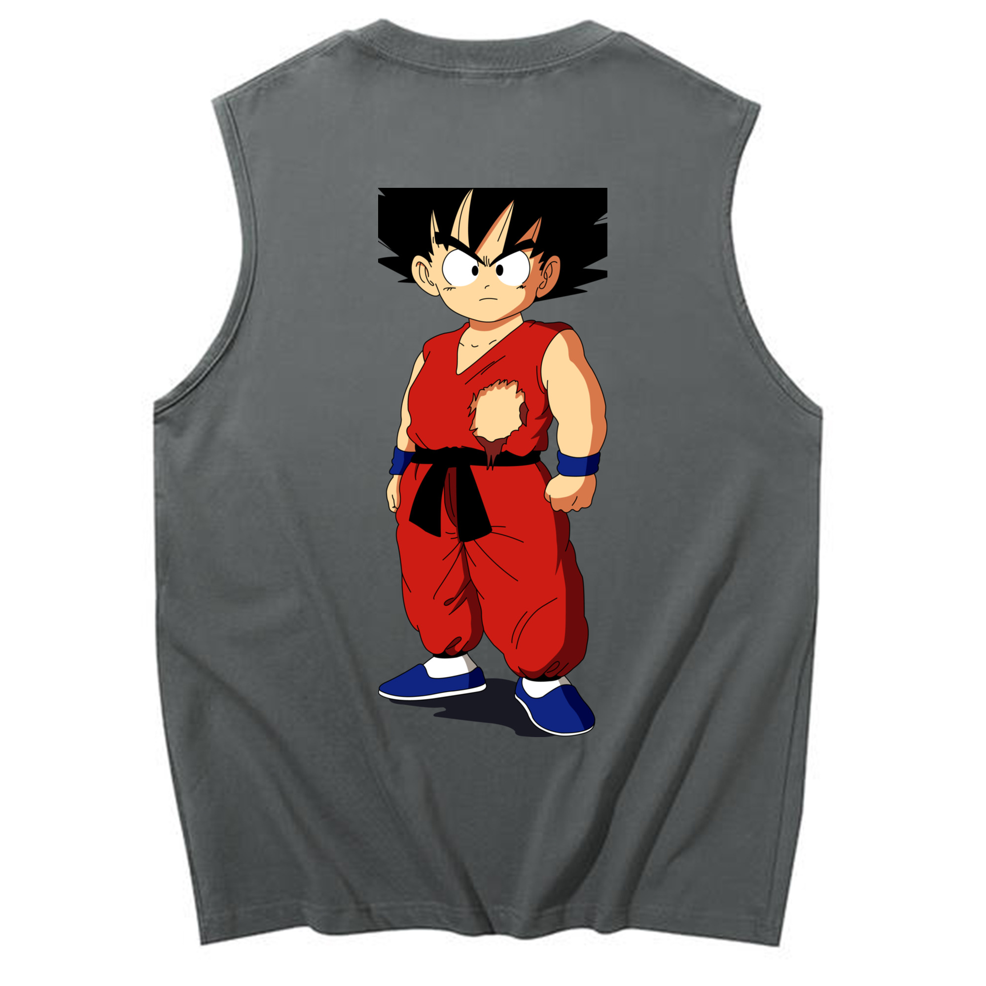 （画像用） ドラゴンボール 孫悟空（そん ごくう）Son Goku カカロット DRAGON BALL Kakarotto コットン100％タンクトップ（背面プリント）